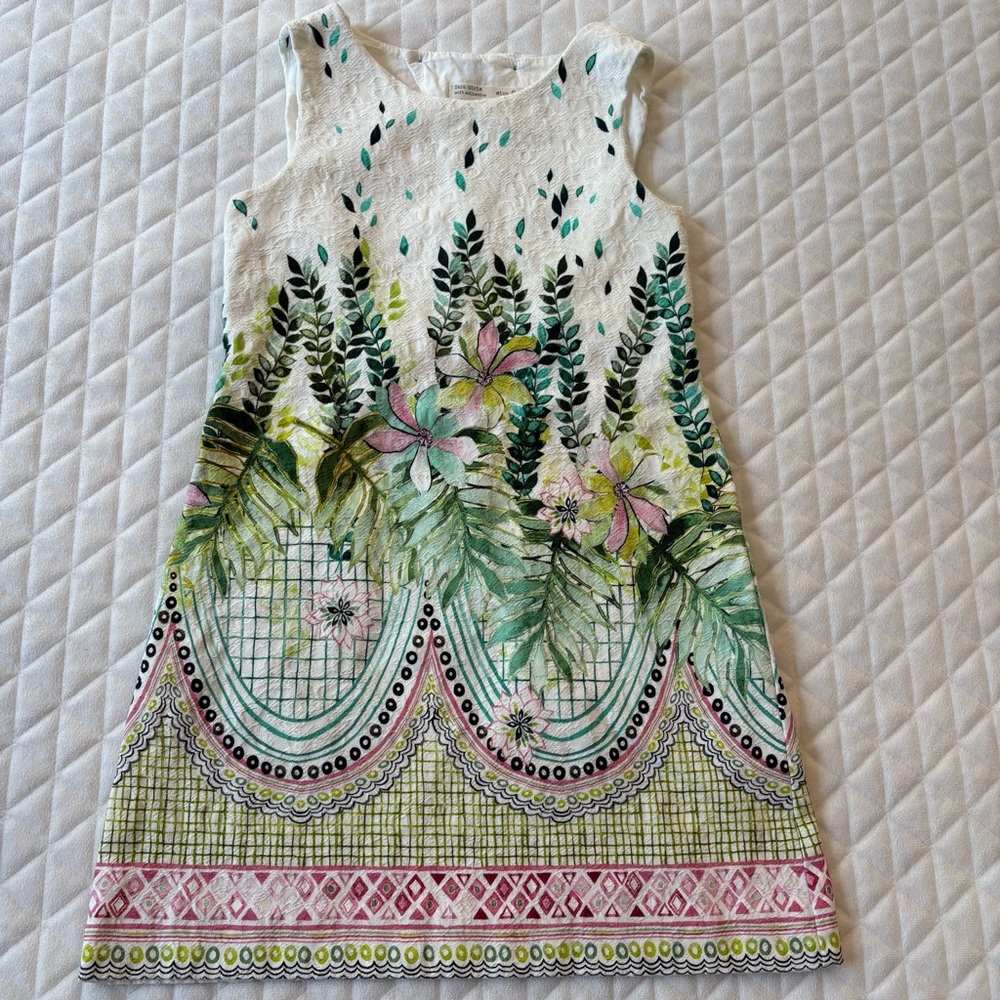 Zara Girl’s Floral Dresses Size 7-8 Sheath Soft & Basic Collection BUNDLE Of 2 - Picture 2 of 16